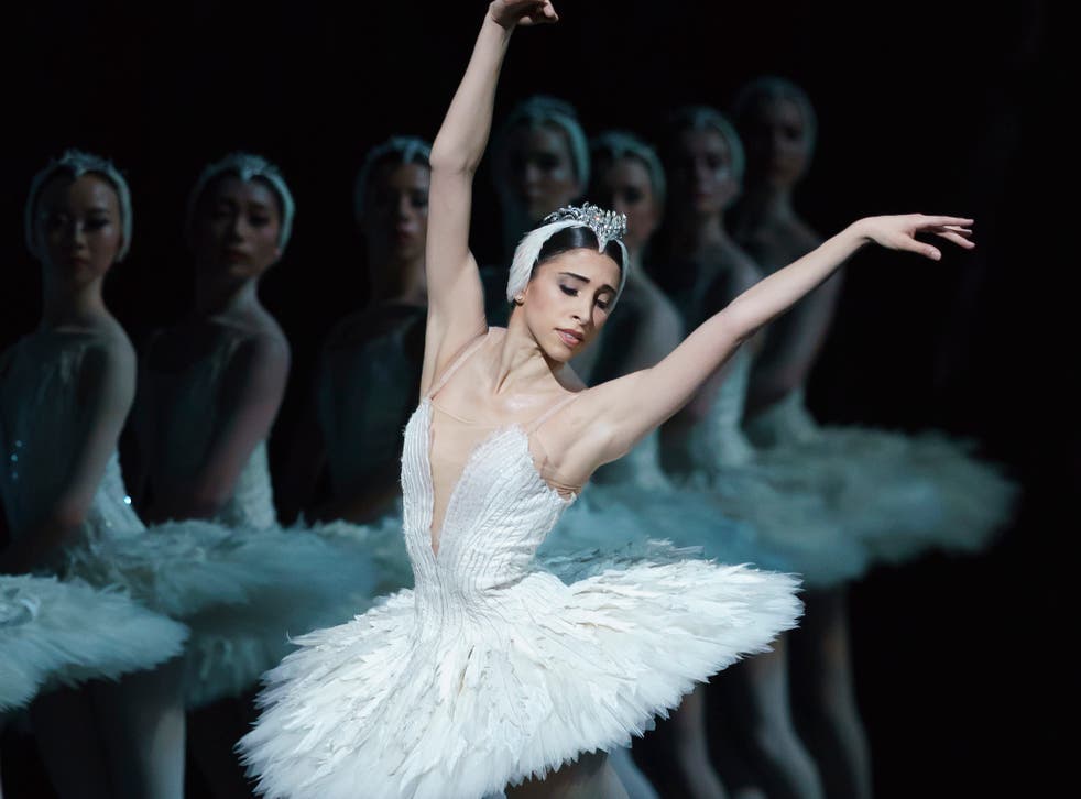 <p>Yasmine Naghdi steps in for a recovering Marianela Nuñez as the Swan Queen</p>