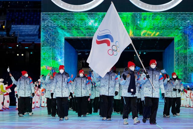 <p>Russian athletes competed at the Winter Olympics under ‘ROC'</p>