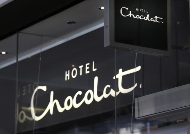 Sales of Hotel Chocolat jumped in the final six months of 2021 (Philip Toscano/PA)