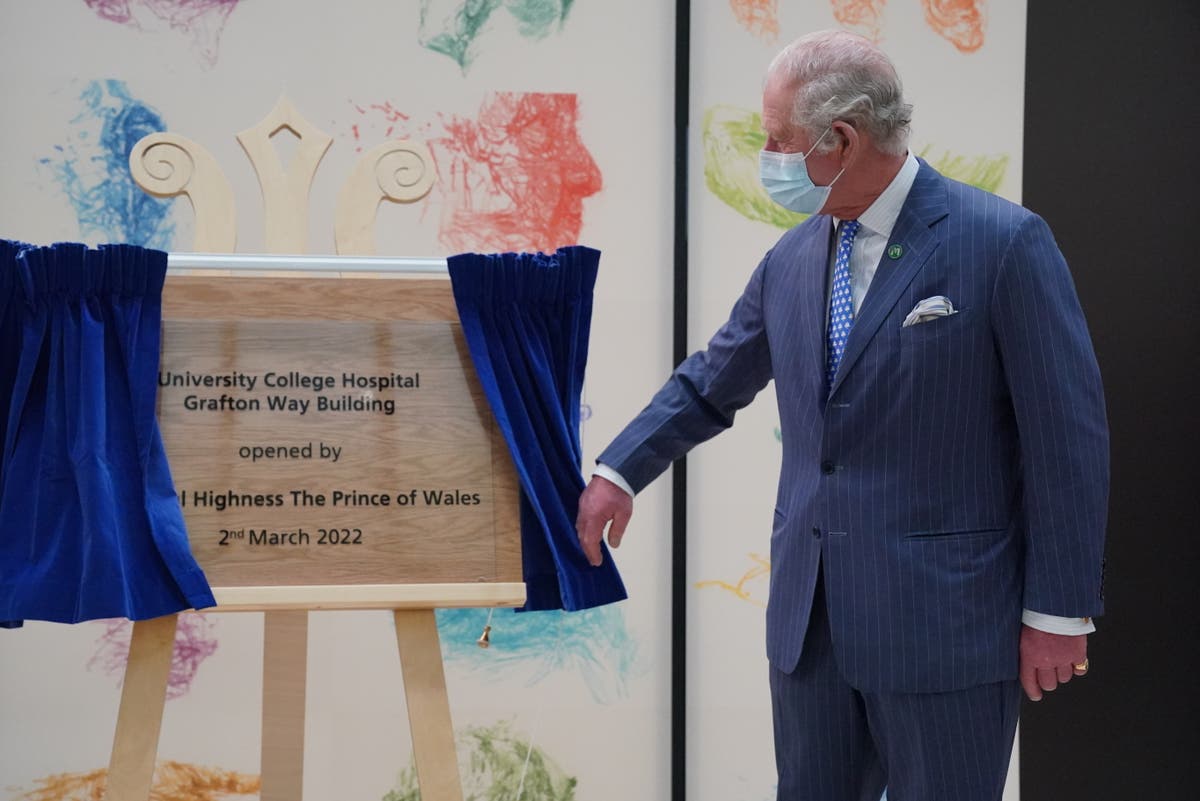 Charles praises NHS as he opens £380m cancer treatment centre