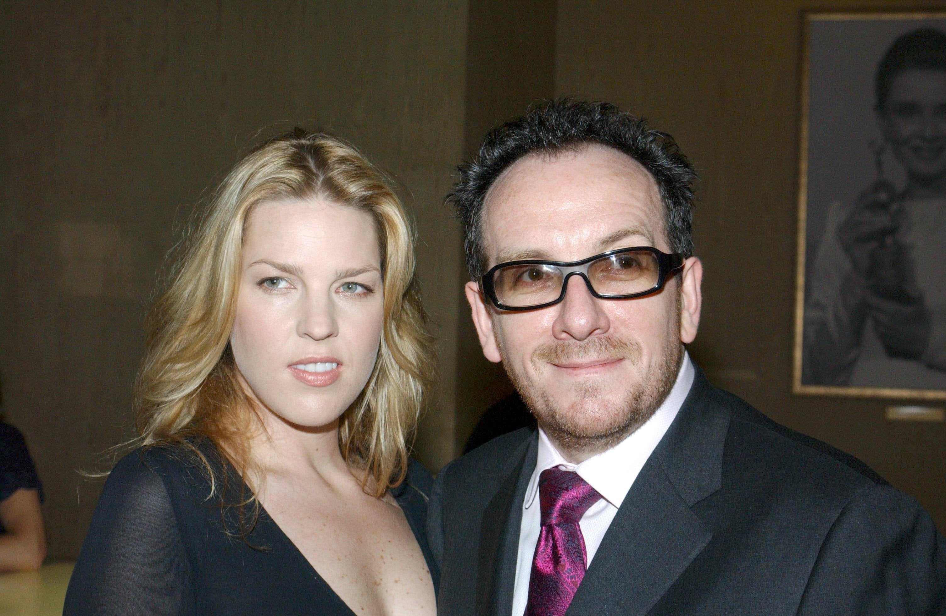 Diana Krall and Elvis Costello in 2002, shortly after they began dating
