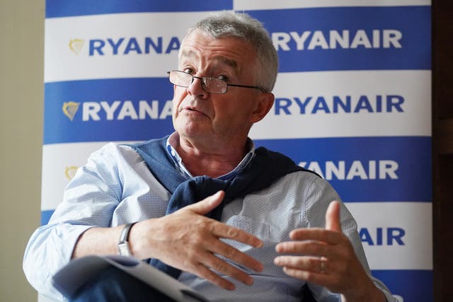 Ryanair is better protected against rising oil prices than rival airlines, according to boss Michael O’Leary (Jonathan Brady/PA)