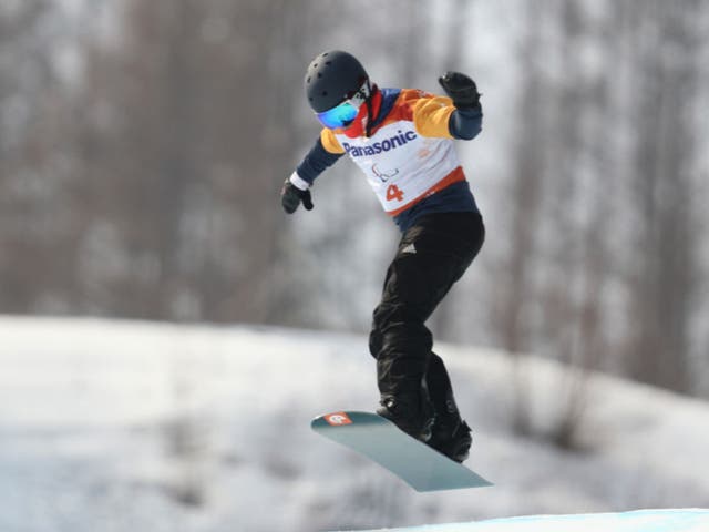 <p> James Barnes-Miller of Great Britain in action at the 2018 Paralympic Games</p>