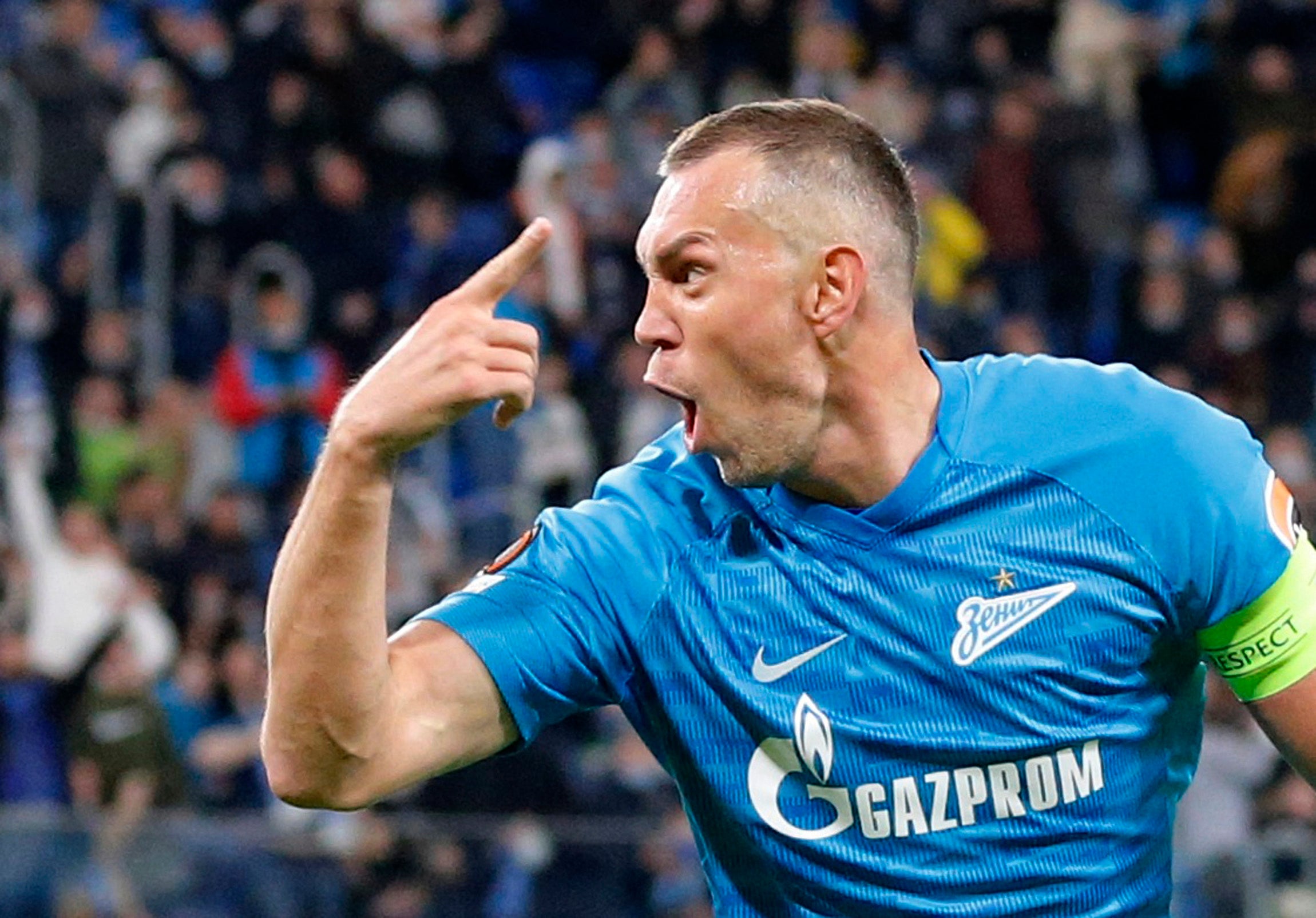 Artem Dzyuba is a striker for Zenit St Petersburg