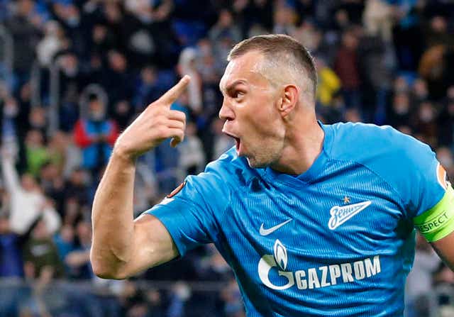 <p>Artem Dzyuba is a striker for Zenit St Petersburg</p>