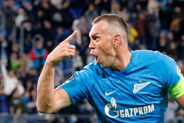 <p>Artem Dzyuba is a striker for Zenit St Petersburg</p>