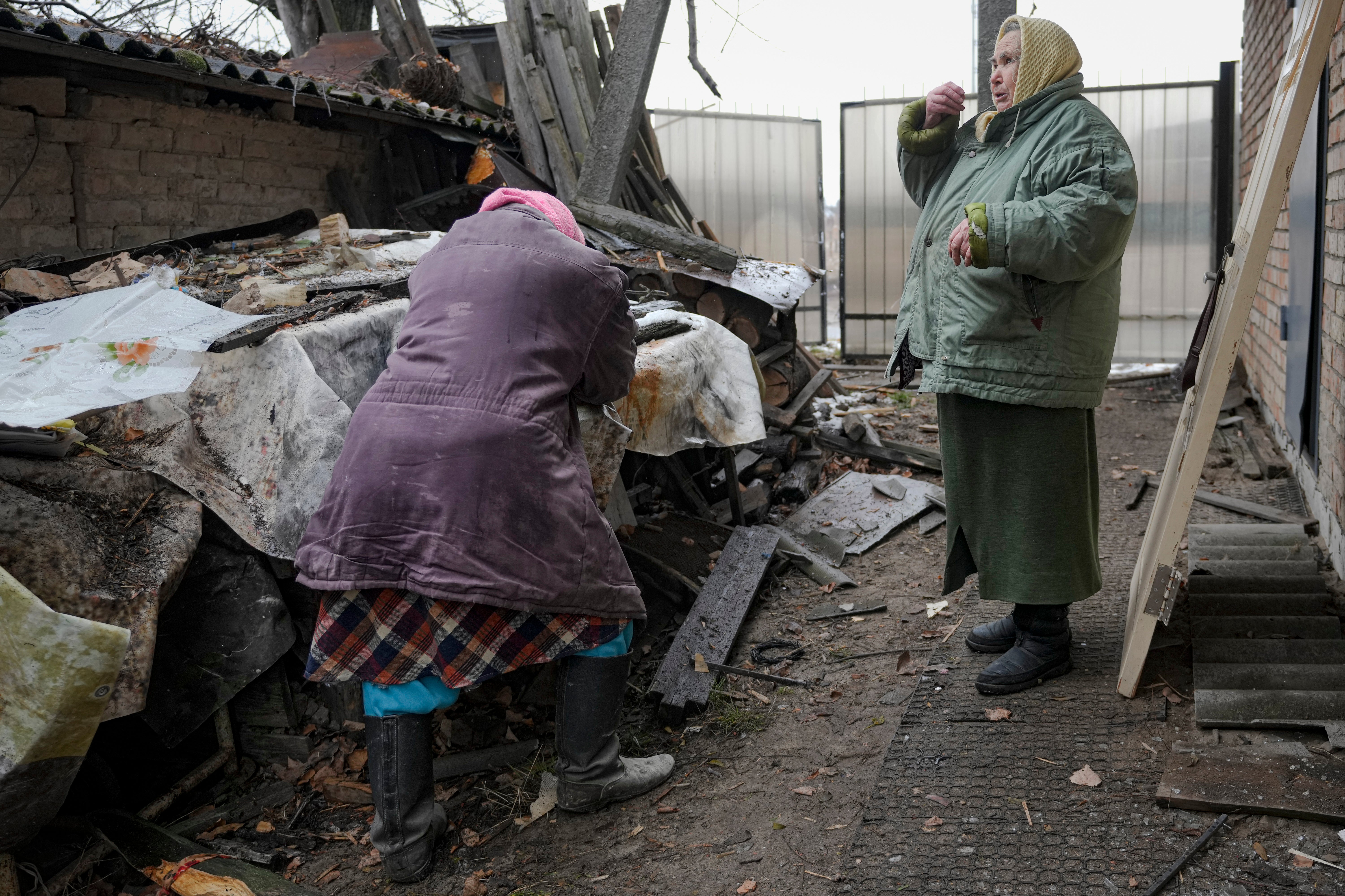 Widespread damage was caused to the city of Gorenka, just outside of Kyiv as violence inches closer to the capital city