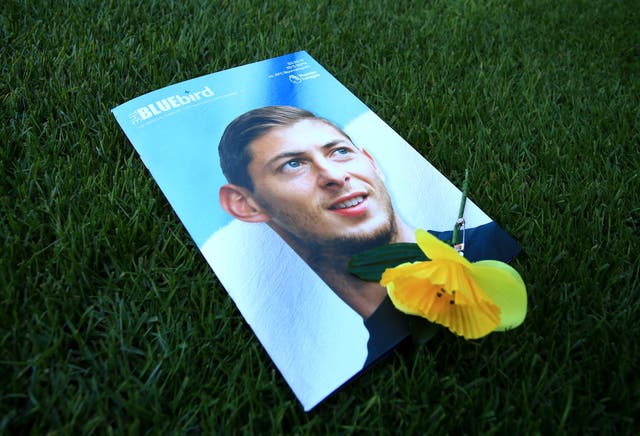 Argentine striker Emiliano Sala died in January 2019 when the plane carrying him from France back to Wales crashed in the English Channel (Mark Kerton/PA)