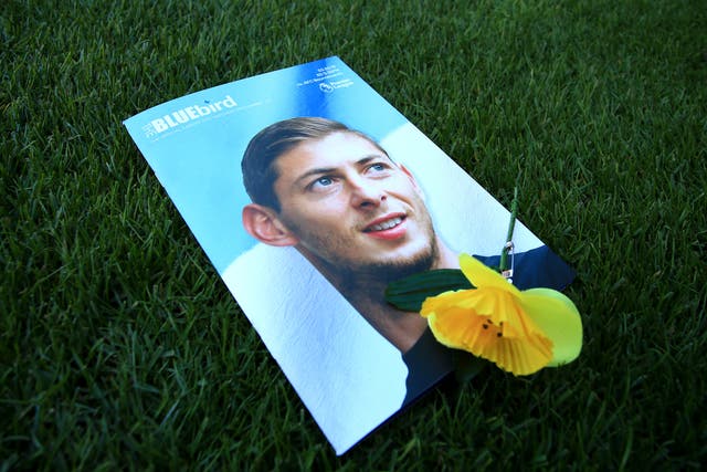 Argentine striker Emiliano Sala died in January 2019 when the plane carrying him from France back to Wales crashed in the English Channel (Mark Kerton/PA)