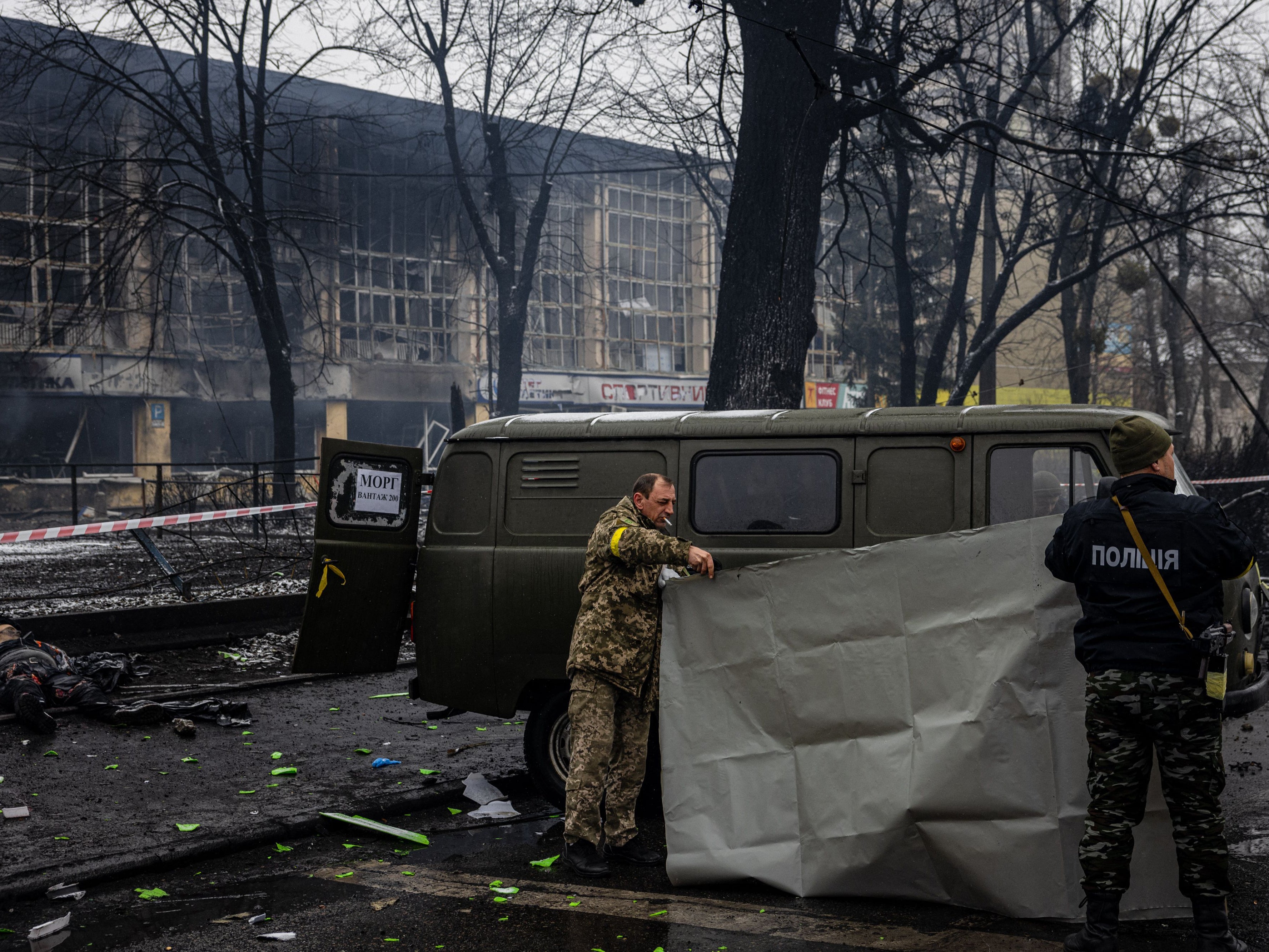 Kyiv has been turned into a war zone under the Russians’ constant bombings