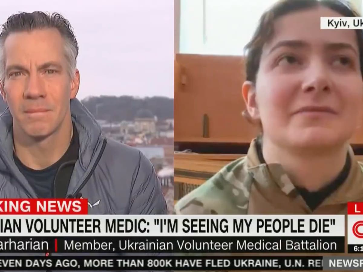 ‘I’m seeing children bombed, my people die’: Ukraine army medic breaks down on CNN