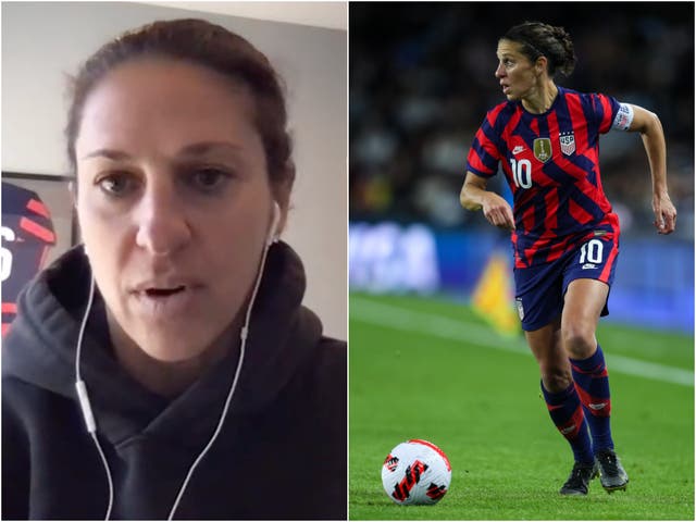 <p>Carli Lloyd has said that some players on team US were too focused on ‘building a brand’</p>
