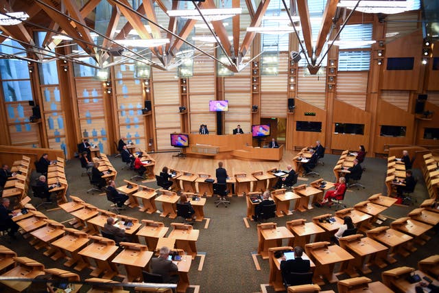 MSPs voted to approve the funding allocation for Scottish local authorities (Jane Barlow/PA)