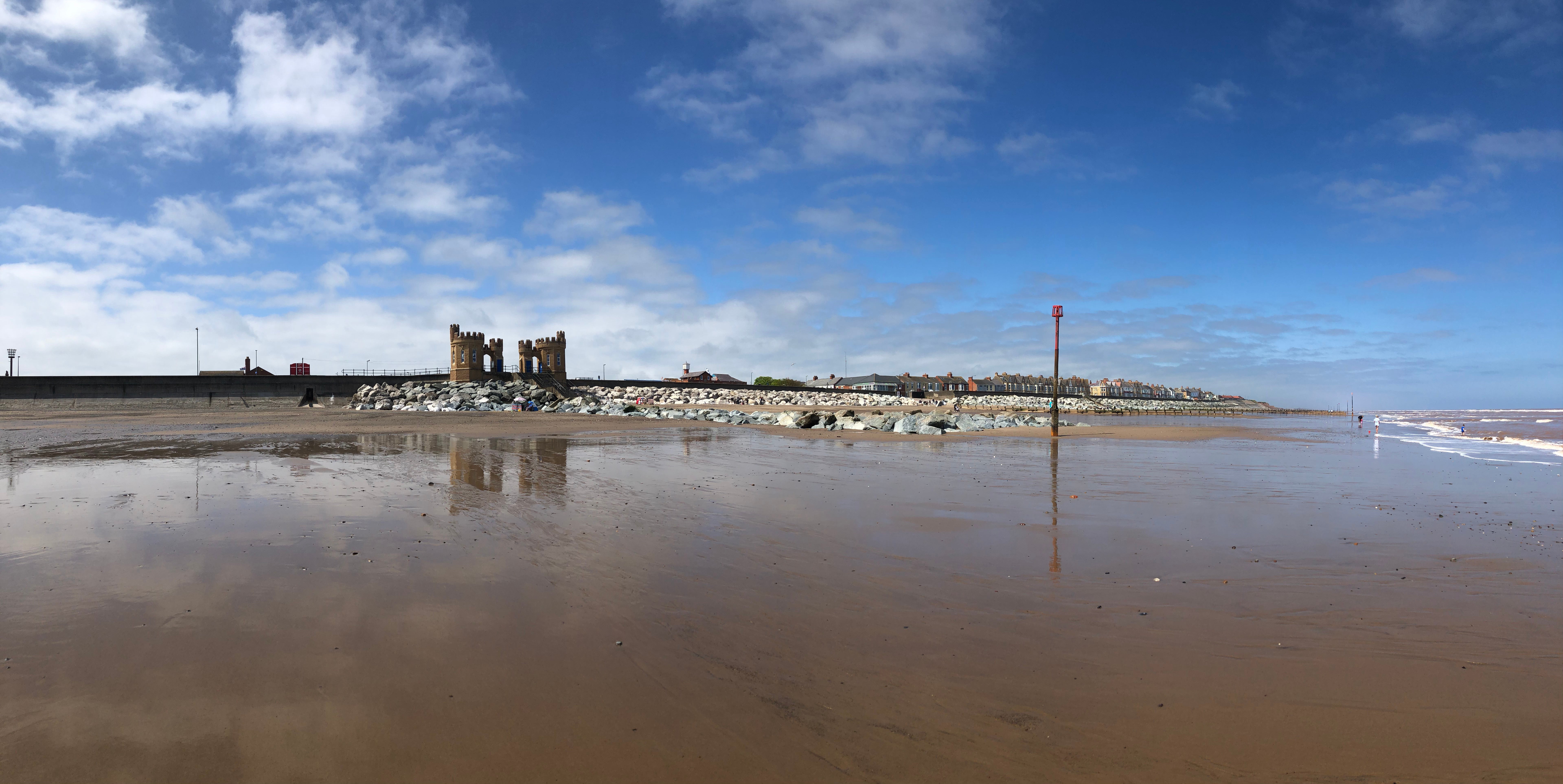 Remnants of the old pier towers