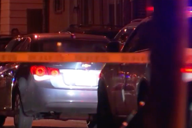 <p>Philadelphia Police Department personnel at the scene of a shooting where officers killed a 12-year-old as he fled on 1 March, 2021.</p>