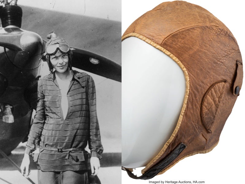 Amelia Earhart’s cap sells for $825,000 at auction
