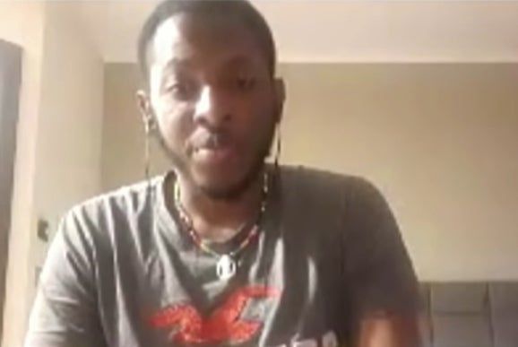 Jamaican student speaking on TVJ