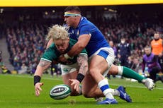 Ireland prop Andrew Porter ruled out of remainder of Six Nations through injury