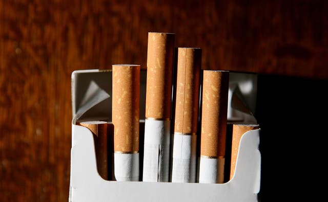 File photo of a packet of cigarettes (Martin Rickett/PA)