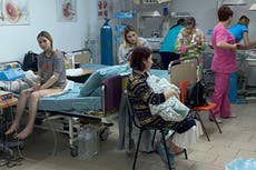 Ukrainian baby born in hospital bunker after Russian missile shatters maternity ward