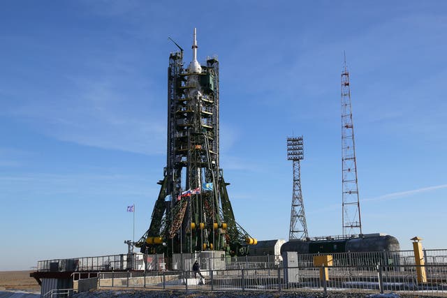 The OneWeb launch was due to use Russian Soyuz rockets at Baikonur Cosmodrome in Kazakhstan (Gareth Fuller/PA)