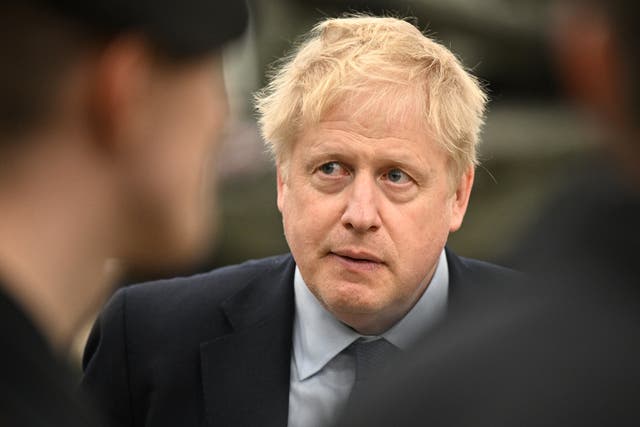 Prime Minister Boris Johnson faced calls to seize oligarchs’ property (Leon Neal/PA)
