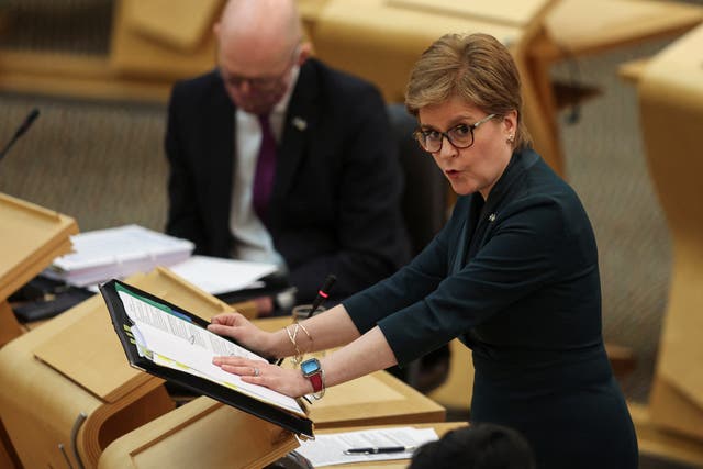 First Minister Nicola Sturgeon said she is taking advice on the ‘maximum possible action’ Scotland can take against those with links to Russia (Russell Cheyne/PA)