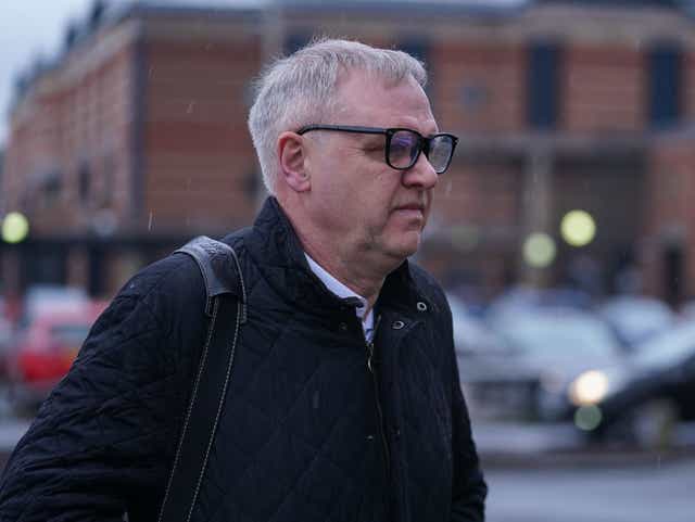 <p>Mark Page outside Teesside Crown Court on Tuesday </p>