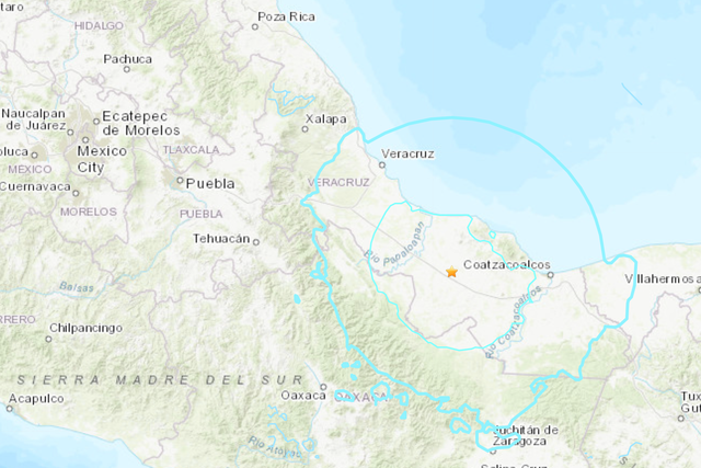 Un sismo sacudió el jueves el estado mexicano de Veracruz