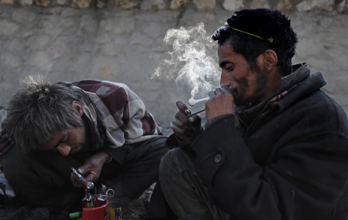 Inside life under the Taliban for homeless addicts in Afghanistan