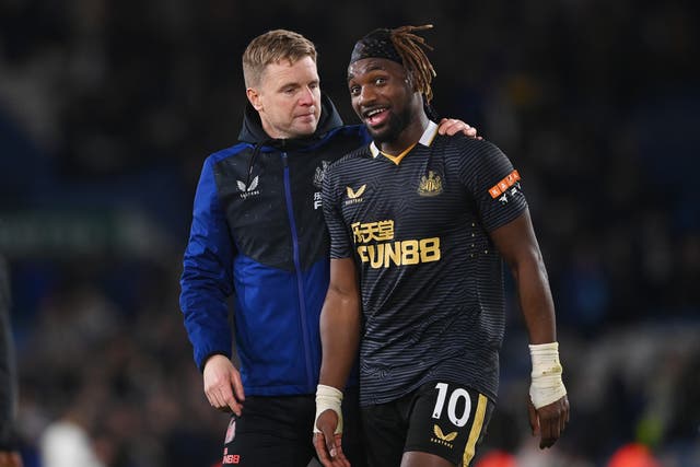 <p>Under Eddie Howe’s management, Allan Saint-Maximin has been given free licence to just collect the ball and run</p>