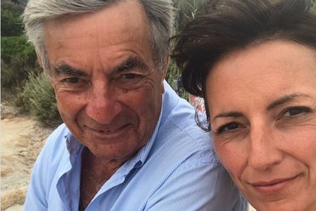 <p>Davina McCall with her father, Andrew</p>