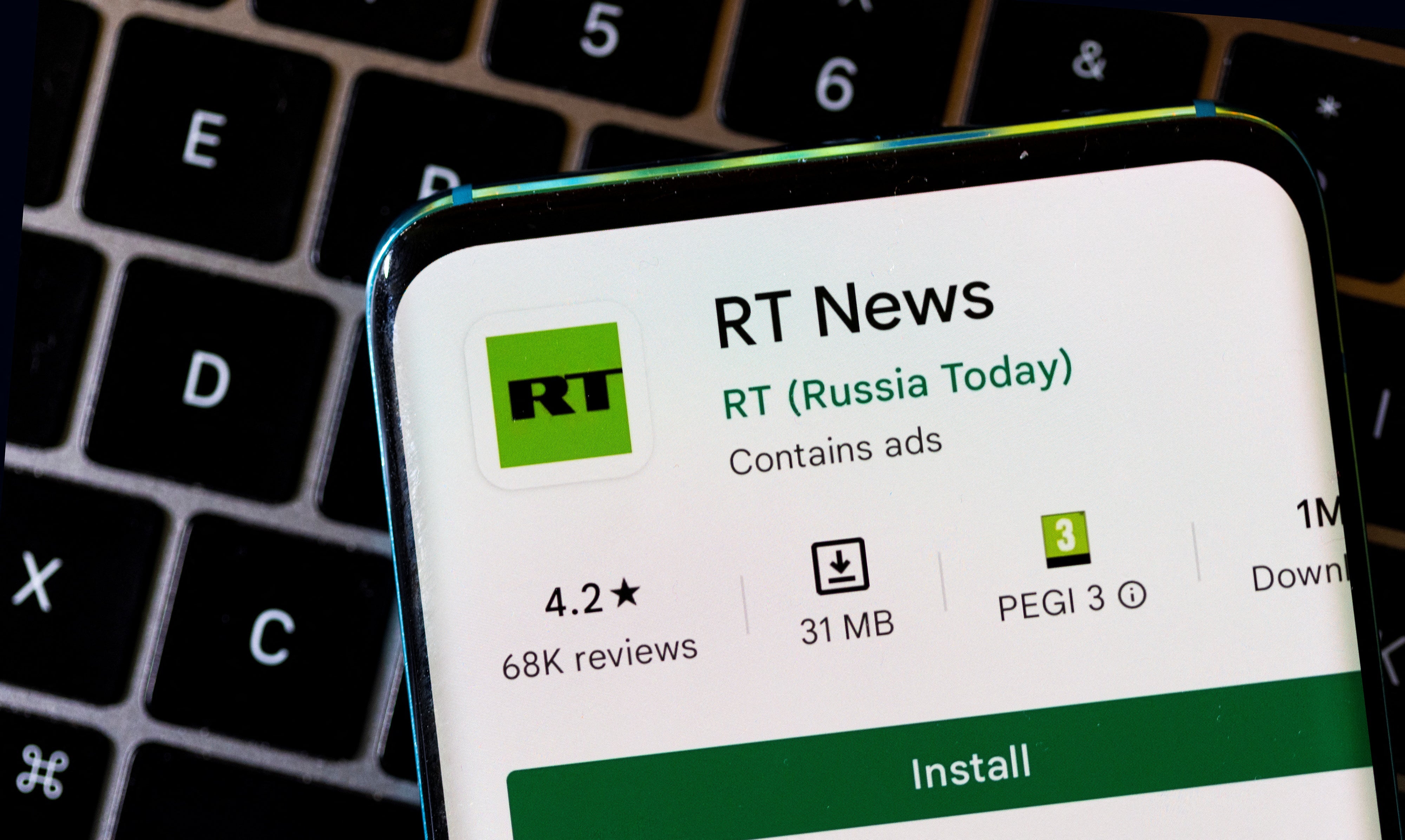 RT is a Russian state-owned TV network used as a mouthpiece for Putin’s propaganda
