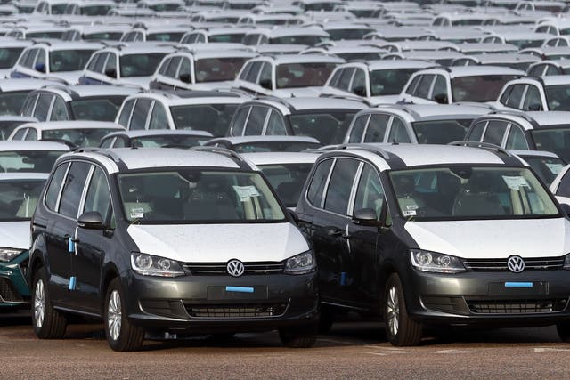 Demand for new cars was down by a quarter on pre-pandemic levels last month, according to preliminary figures (Gareth Fuller/PA)