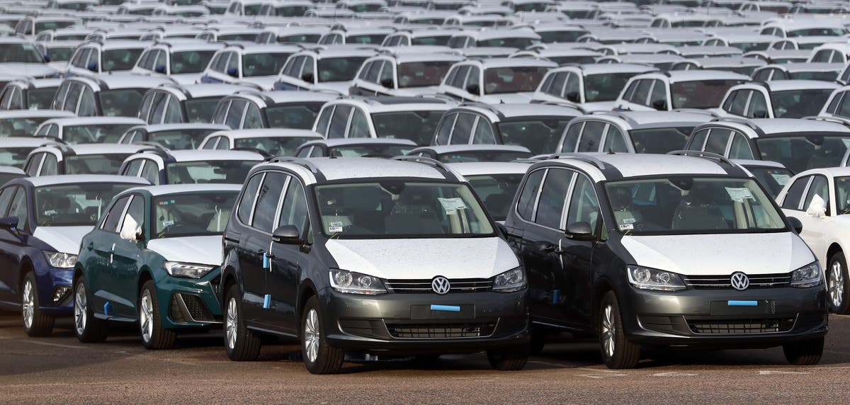 New car sales down by a quarter on pre-pandemic levels