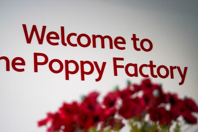 The Poppy Factory is celebrating its centenary throughout 2022 (Steve Parsons/PA)