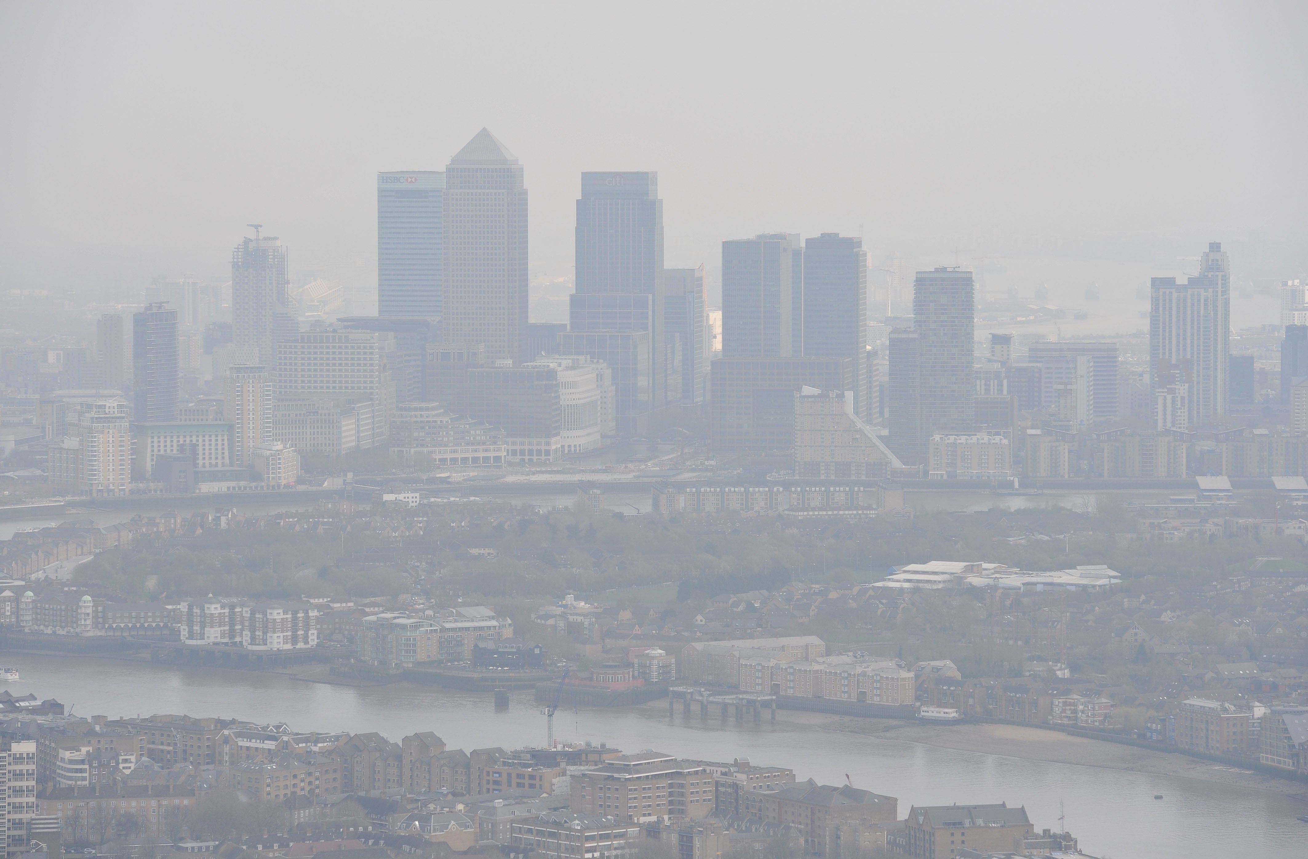 Smog over London (Nicholas T Ansell/PA)