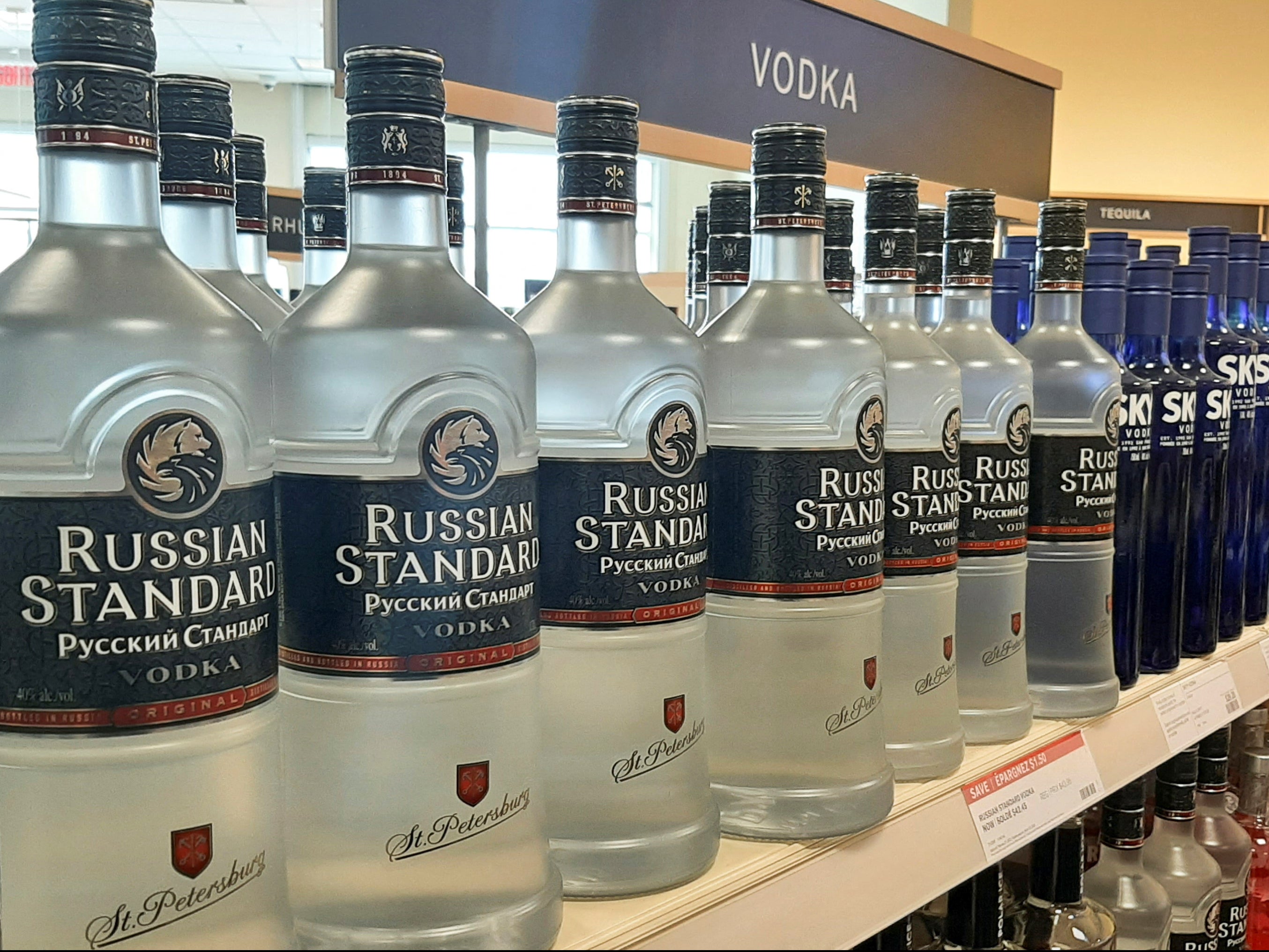 Russian Standard Vodka is distilled in St Petersburg