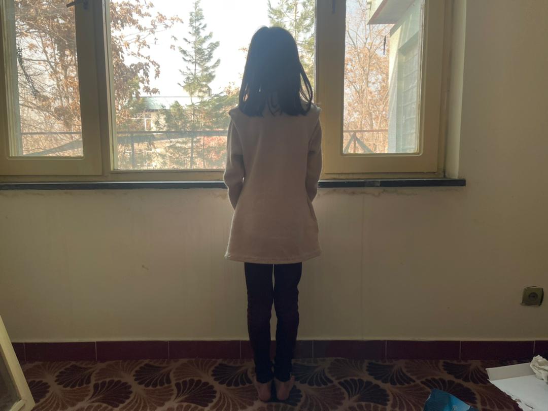 The girl is currently living with relatives in Kabul, where the Taliban is said to be going ‘door to door’ searching for people with links to western countries