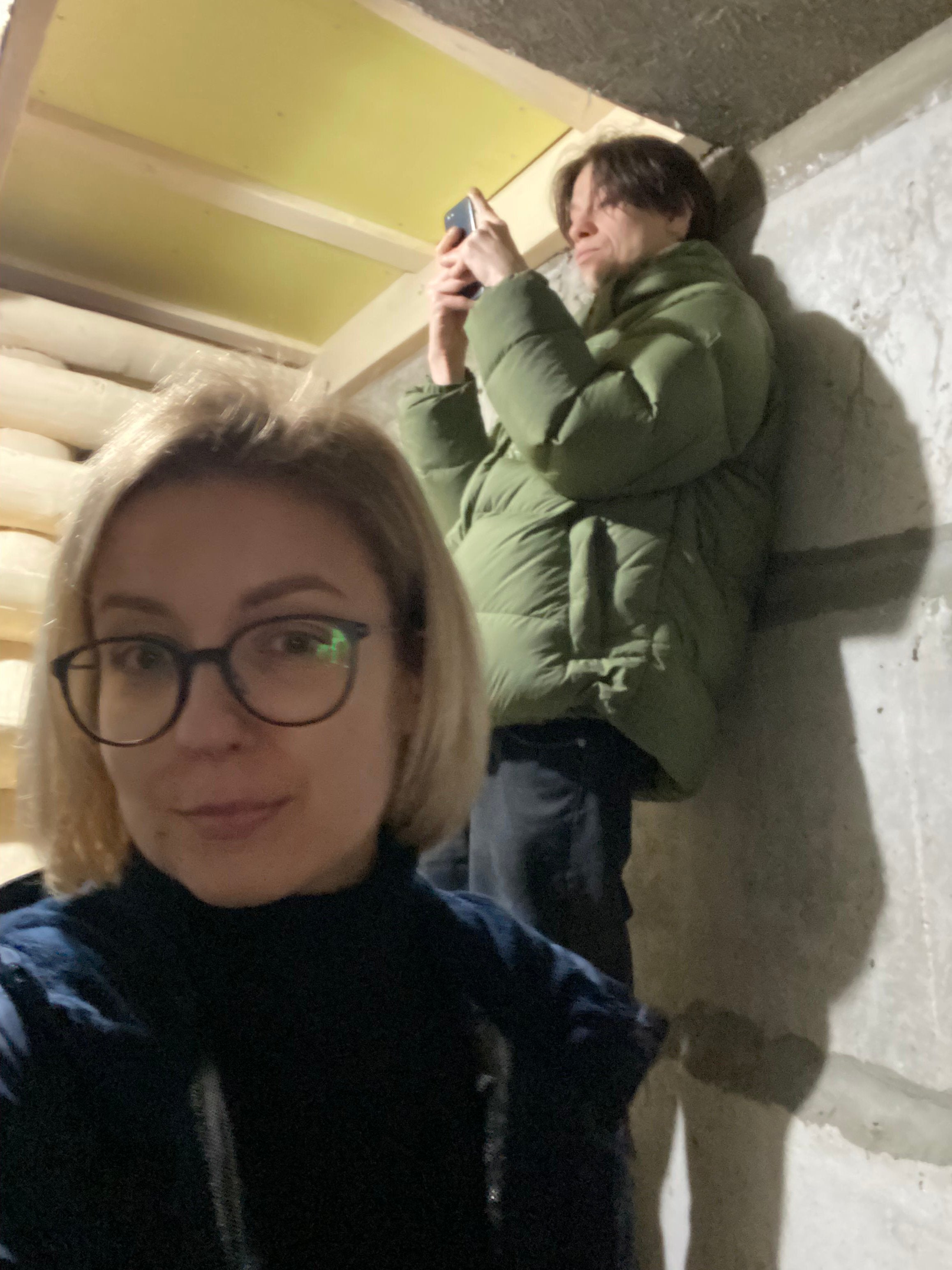 Ukrainian MP Inna Sovsun has been staying at a friend’s house in Kyiv after having to abandon her home in the north of the city (Inna Sovsun/PA)