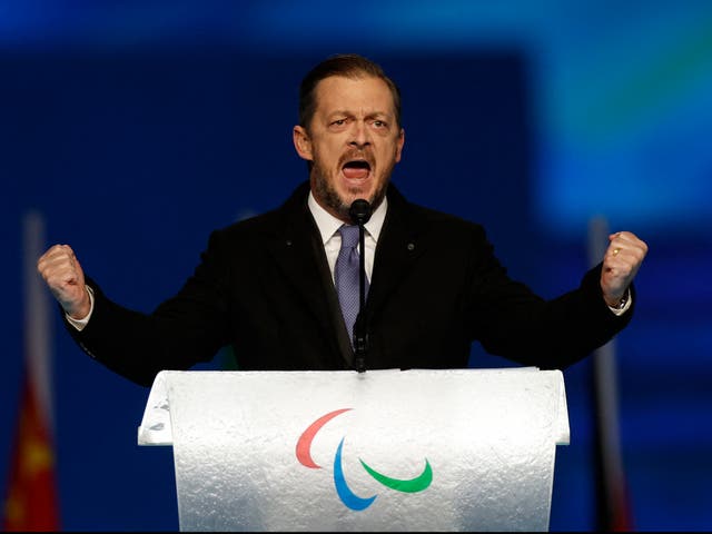 <p>International Paralympic Committee president Andrew Parsons</p>