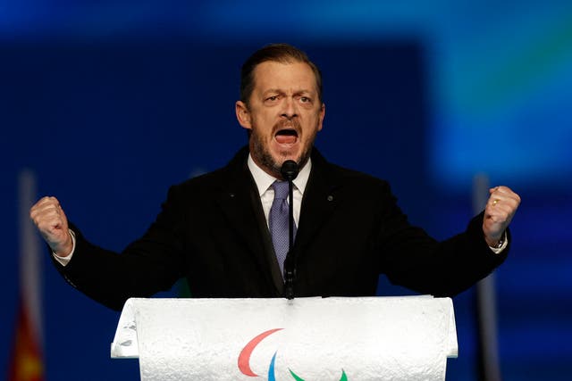 <p>International Paralympic Committee president Andrew Parsons</p>