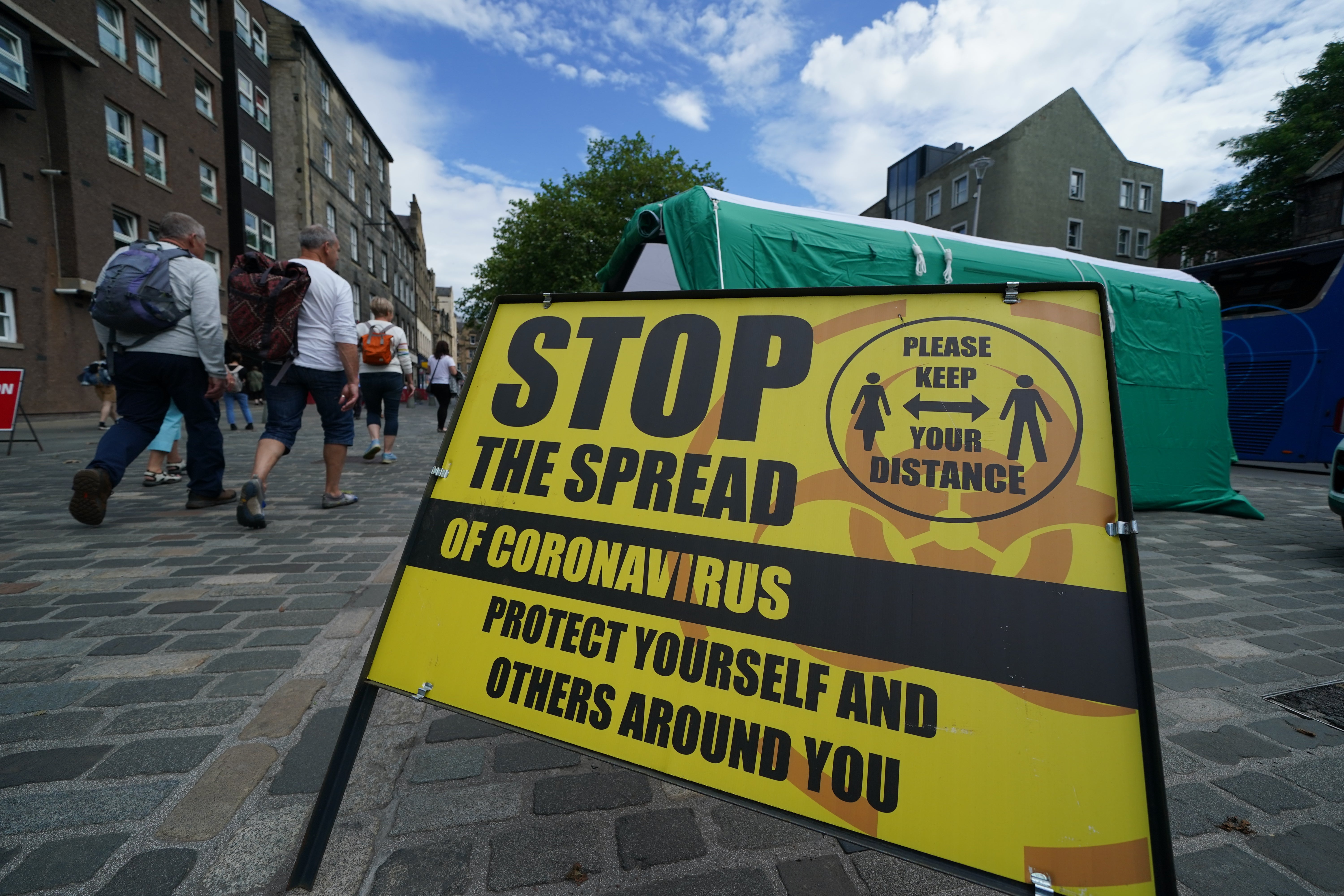 Another 9,551 cases of Coronavirus have been reported in Scotland. (Andrew Milligan/PA)