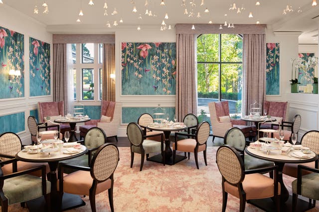 <p>The Orchid Tea Room at Fairmont Windsor Park</p>