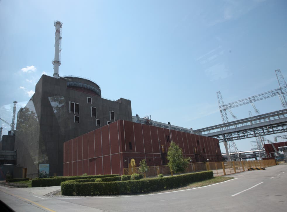 A power-generating unit at the Zaporizhzhia nuclear power plant in the city of Enerhodar, in southern Ukraine, is shown on June 12 2008 (Olexander Prokopenko/AP)