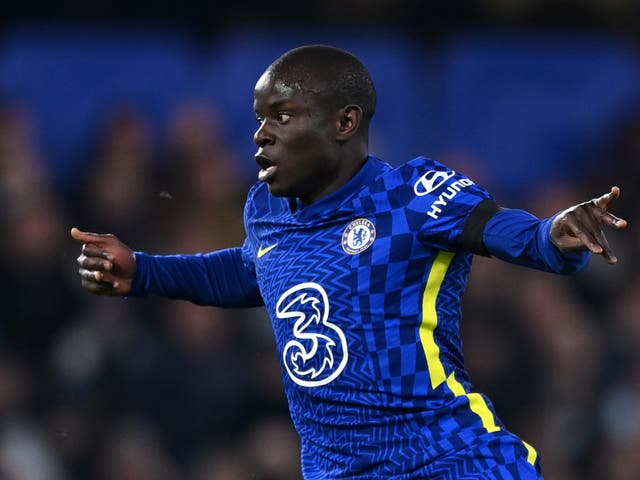 <p>Chelsea midfielder N’Golo Kante during the Carabao Cup final loss to Liverpool</p>