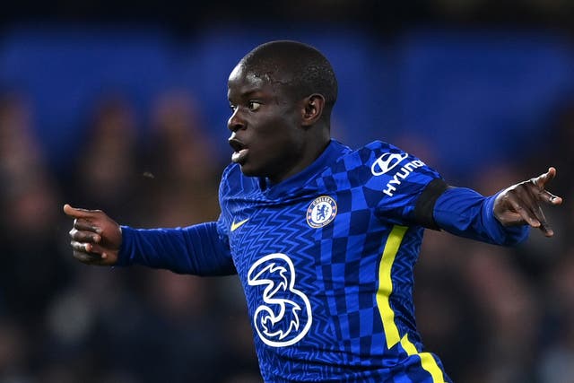 <p>Chelsea midfielder N’Golo Kante during the Carabao Cup final loss to Liverpool</p>