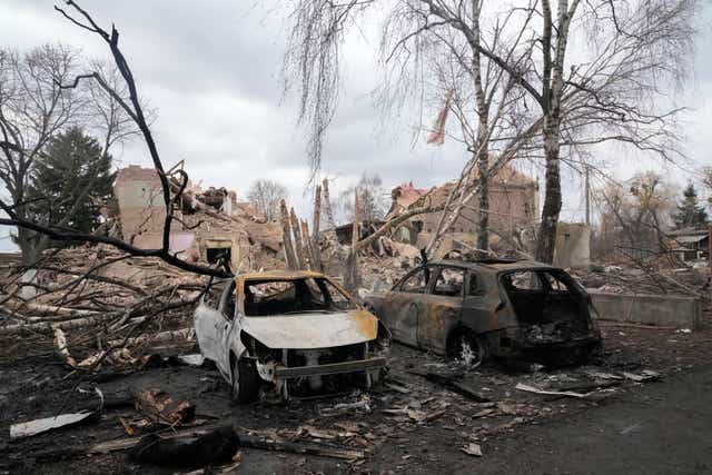Bombing of civilian areas has continued in Ukraine. (Efrem Lukatsky/AP)