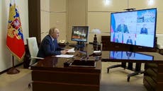 Vladimir Putin calls on neighbours not to sanction Russia