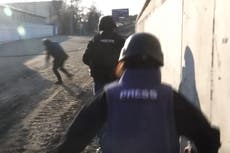 Distressing footage captures moment British journalists shot during armed ambush in Ukraine